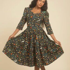 Samantha Pleet Venus Dress - Black Illuminated - S